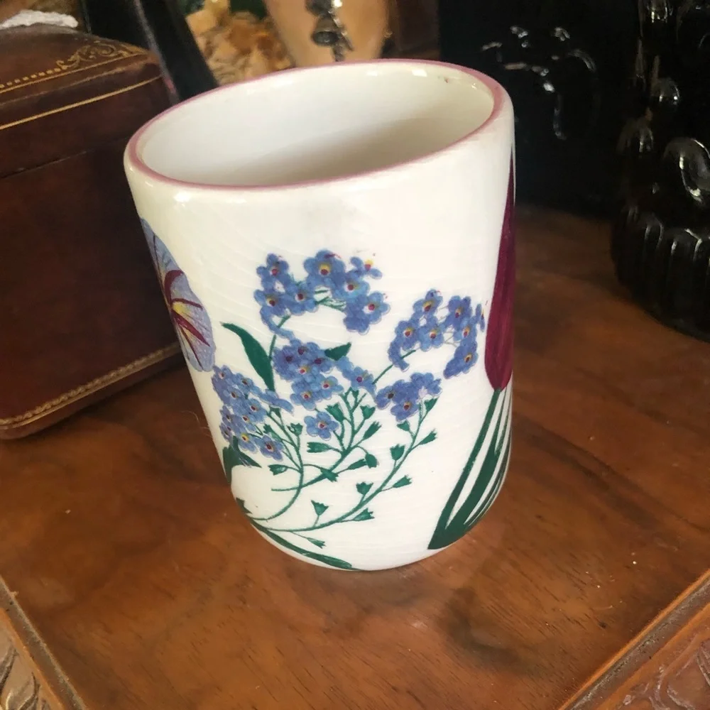Vintage Ceramic Pencil Cup